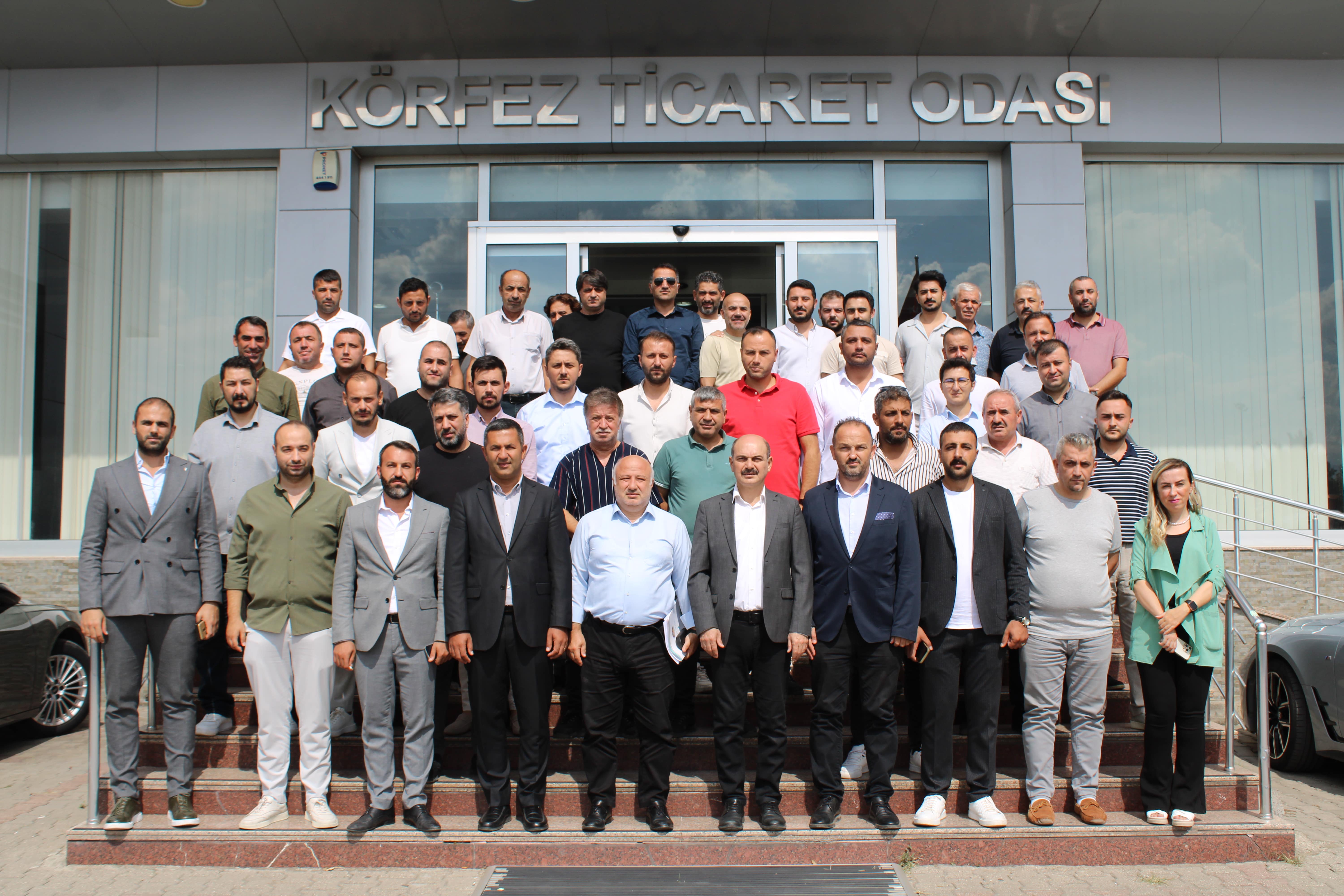 KÖRFEZ TİCARET ODASI’NDA İNŞAAT VE İMAR TOPLANTISI