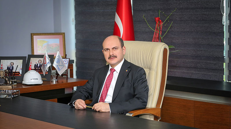 MESSAGE FROM THE CHAIRMAN OF THE KORFEZ CHAMBER OF COMMERCE RECEP OZTURK'S MERCHANTS WEEK
